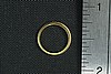 4pc SOLID RAW BRASS SMOOTH 13mm THIN WASHER RING BEAD LOT W04-4